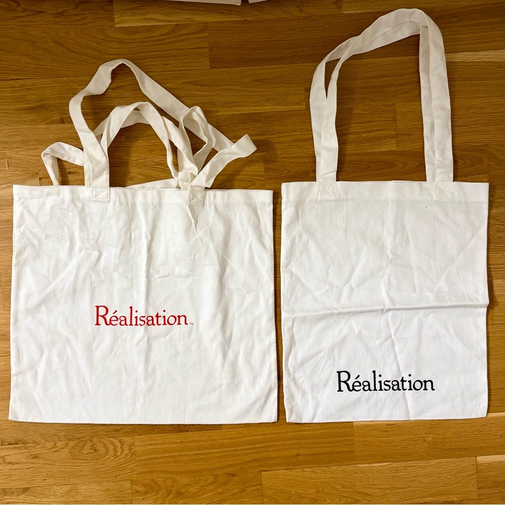 REALISATON PAR Set of 2 NEW Totes with Handles